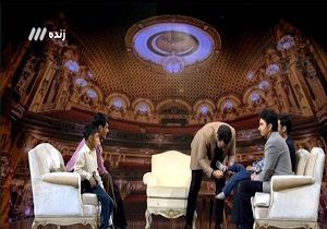 فیلم / حرکت عجیب و جالب مجری ماه عسل روی آنتن زنده!