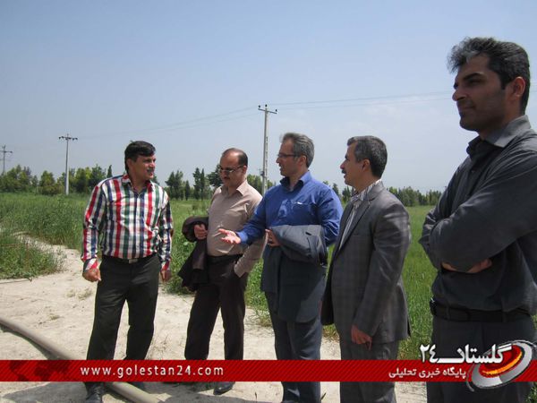 بازدید مدیران کل فنی و حرفه ای و تعاون  کار و رفاه اجتماعی گلستان از آببندان های واحد آموزش شهید روحانی فرد کردکوی