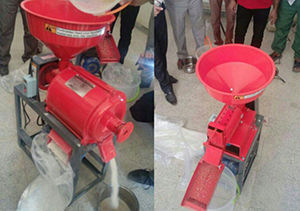 رونمایی از دستگاه جدید شالیکوبی در کلاله 