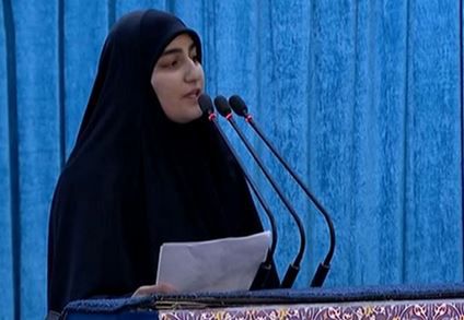 سخنرانی دختر سردار سلیمانی یعنی انتقام حتمی است