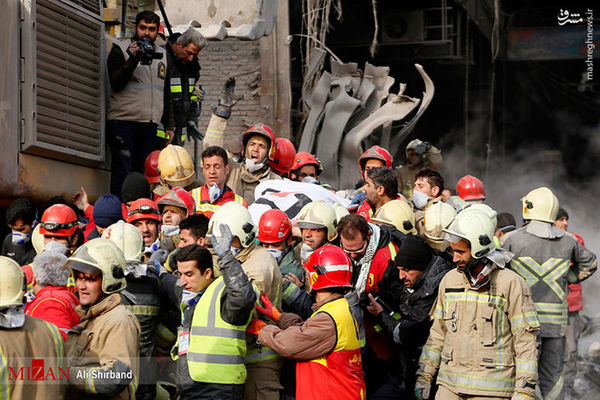 عکس/ پیدا شدن پیکر چهاردهمین شهید آتش‌نشان