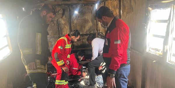 آتش‌سوزی ساندویچی در گرگان
