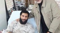 عکس/سردار سلیمانی درمنزل جانباز مدافع حرم