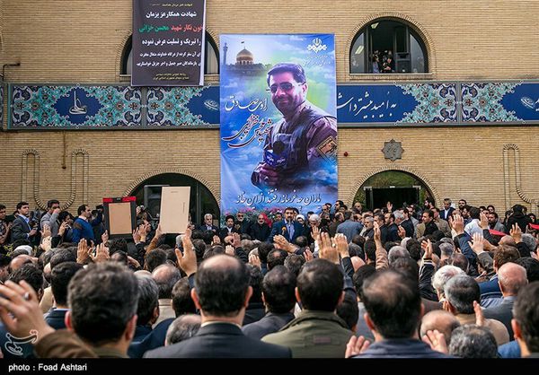 مراسم وداع با پیکر شهید خزائی در صدا و سیمای سیستان و بلوچستان برگزار شد+ تصاویر
