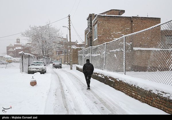 بارش برف و باران در ۲۳ استان
