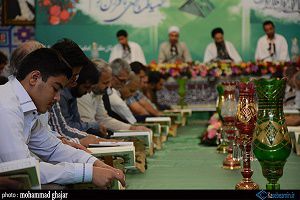 محفل انس با قرآن در ماه رمضان در گلستان+عکس