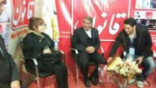 «کشف حجاب» در نمایشگاه مطبوعات با حضور محسن هاشمی