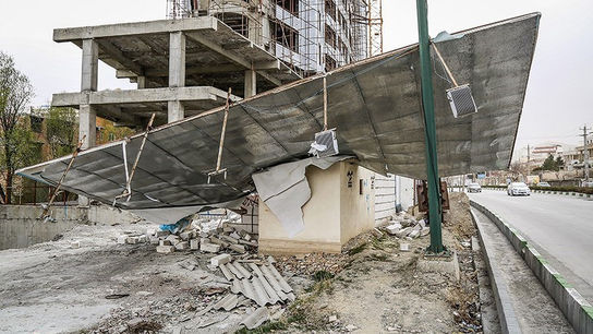 تصاویری وحشتناک از خسارات طوفان در ارومیه