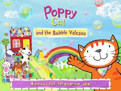 اپلیکیشن Poppy Cat and the Bubble Volcano برای کودکان