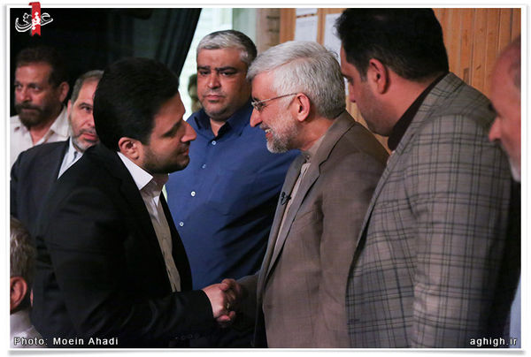 عکس/ خوش و بش سعید جلیلی و مسعود گرجی