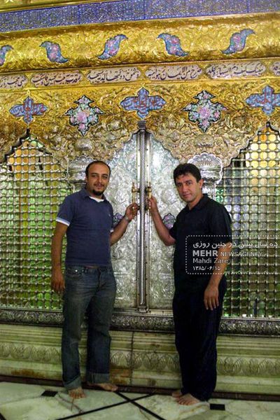 عکس: امیر قلعه‌نویی در حرم حضرت زینب(س)
