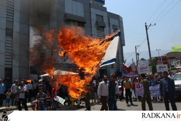 راهپیمایان روز قدس در شهرستان کردکوی 