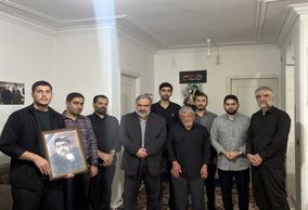 دیدار اعضای پایگاه خبری گلستان۲۴ با خانواده مرحوم هادی عرب