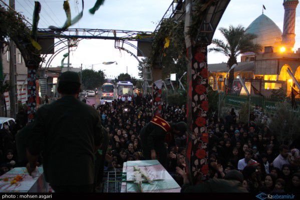  شهر گرگان باران در باران شد/کاروان شهدای غواص به مرکز گلستان رسید