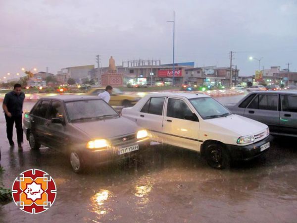 بارش رحمت الهی در نخستین روزهای شهریورماه آق قلا+تصاویر