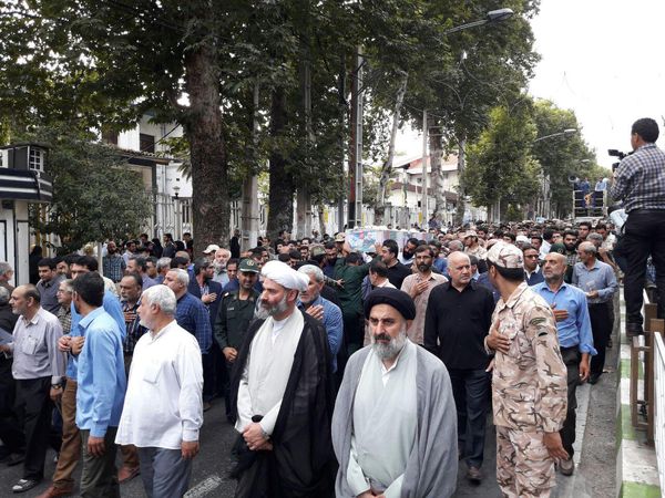 پیکر شهید مدافع حرم سردار«مصطفی خوش محمدی»تشییع شد