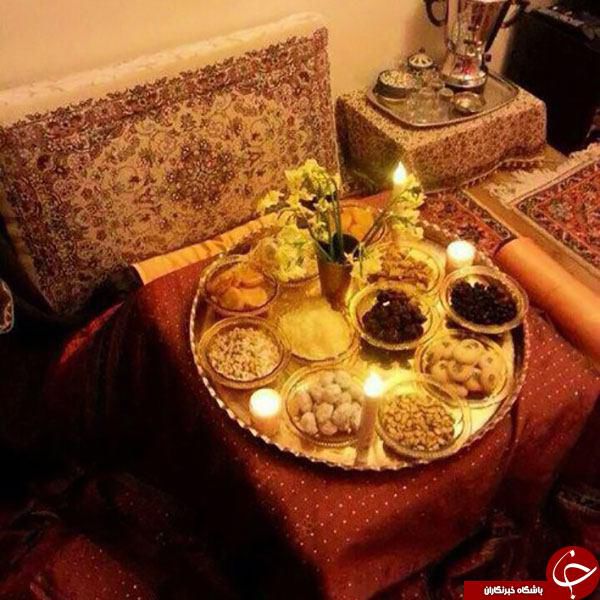 جدیدترین مدل های چیدمان سفره شب یلدا 95+تصاویر