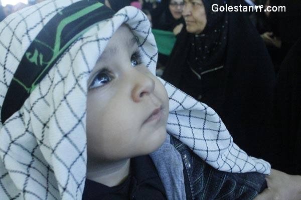 گزارش تصویری 1  از مراسم شیرخوارگان حسینی