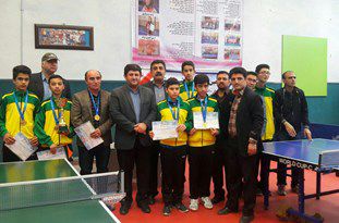 تیم پینگ‌پنگ پسران گنبدکاووس بر سکوی قهرمانی المپیاد ورزشی گلستان ایستاد+ تصاویر