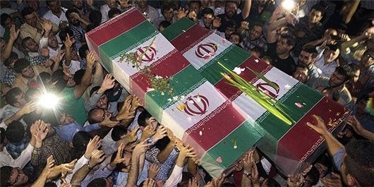 فیلم مراسم 175 شهید غواص در دانشگاه تهران