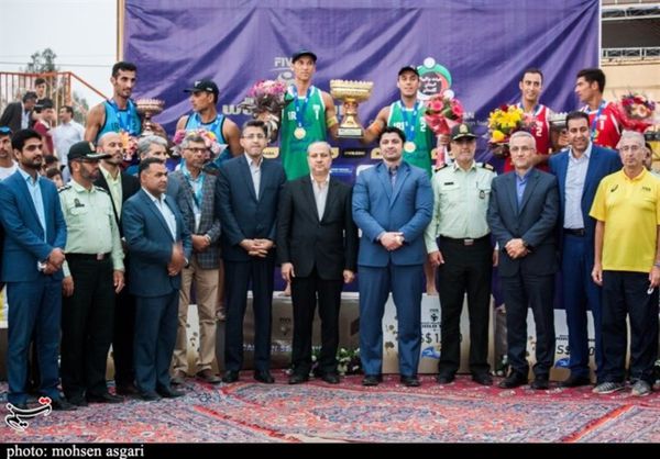 پایان مسابقات تور جهانی والیبال ساحلی بندرترکمن با قهرمانی ورزشکاران ایران+تصاویر