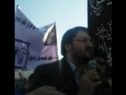 دانلود/ سخنان بذرپاش در میان تجمع کنندگان مقابل مجلس