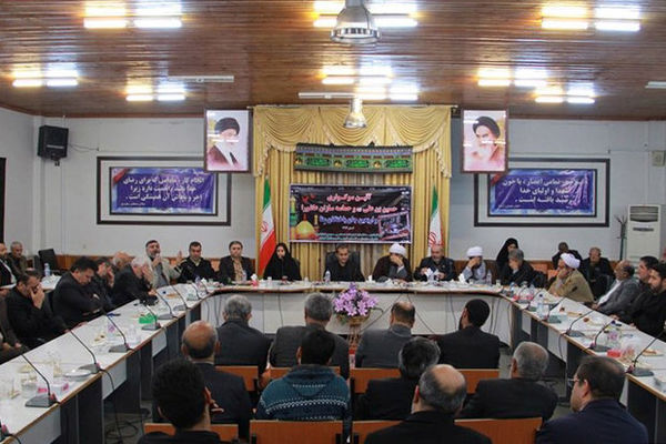 مراسم اربعین جانباختگان منا در فرمانداری گرگان برگزارشد