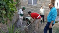 تجمع جهادگران فرهنگی در لباس سازندگی به روایت تصویر