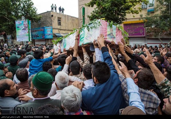 گزارش تصویری تشییع پیکر شهید مدافع حرم سردار سید علی منصوری