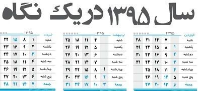 دانلود تقویم 95 پی دی اف با مناسبتها