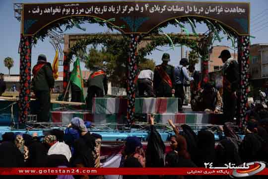 تصاویر / استقبال مردم گمیشان از 13 آلاله غواص
